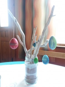 Osterdekoration im Hotel